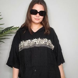 Black Hawaiian Shirt